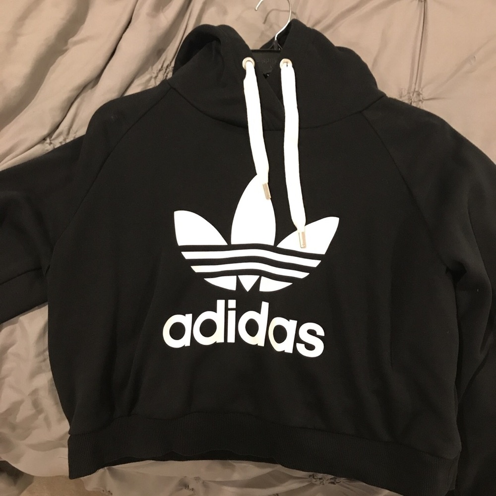 Cropped adidas hoodie